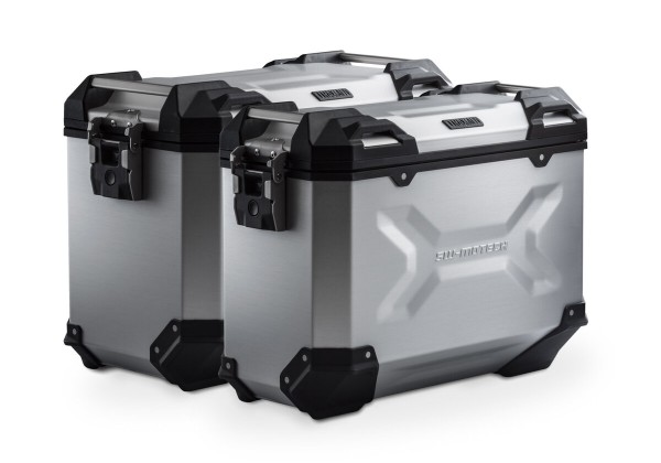 TRAX ADV sistema de maletas de aluminio plata para Moto-Guzzi V85 TT