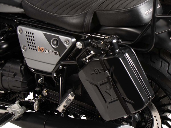 Bidón 4 litros incl. soporte recortado izquierdo para Moto Guzzi V9 Bobber/Special Edition (21-)