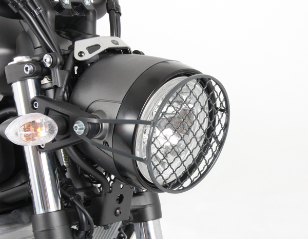 Rejilla protectora de lámpara negra para Yamaha XSR 700/ XSR 700 Xtribute (Bj.16-) Original Hepco & Becker
